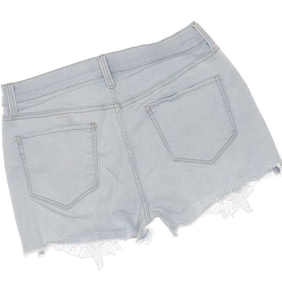 Mudd Jean Shorts Junior 9 W28 High Rise Shortie Flx Stretch Distressed Denim - Picture 6 of 7